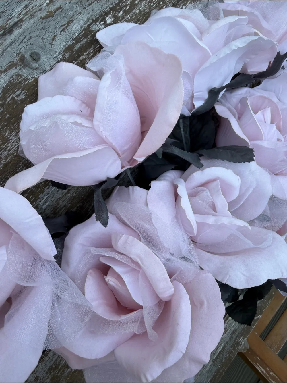 12 Light Pink Faux Rose Stems Artificial Flowers Cottagecore Wedding Decor